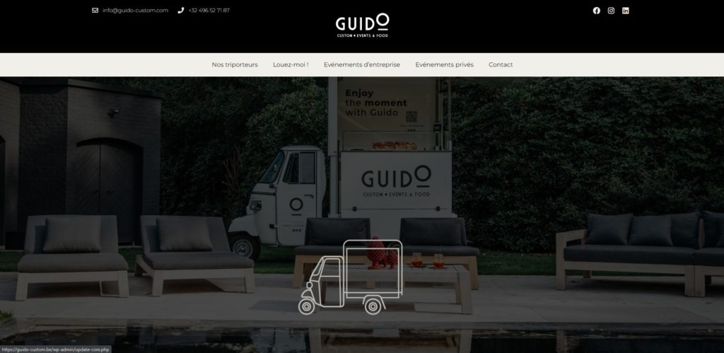 Réalisations site web - Guido Custom